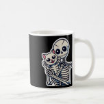 Anime Skeleton Holding A Cat Shirt Lazy Halloween  Coffee Mug<br><div class="desc">Anime Skeleton Holding A Cat Shirt Lazy Halloween Costume 2</div>