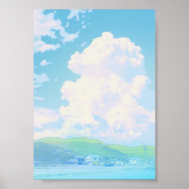 Anime Sky Landscape Poster (Front)