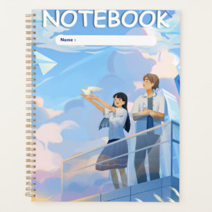 Anime Sky "Notebook"   Peaceful Student Moments Planner