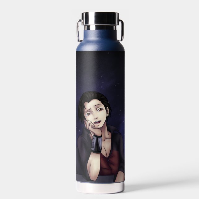 Anime Space Pirate Water Bottle (Front)