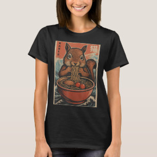 Anime Squirrel Ramen Japanese Kawaii Gifts For Men T-Shirt