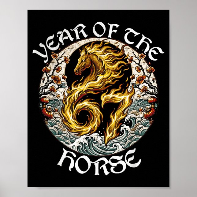 Anime Srit Fire Horse 2026-7 Mythic Zodiac New Yea Poster (Front)