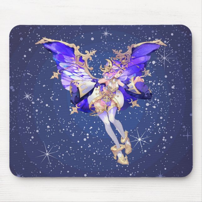 Anime Starry Angel Mouse Pad (Front)