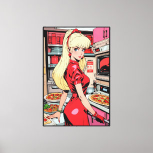 Anime Stretched Canvas Print