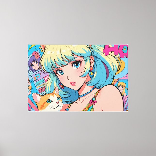 Anime Stretched Canvas Print (Front)