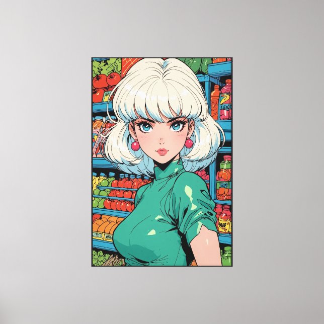 Anime Stretched Canvas Print (Front)