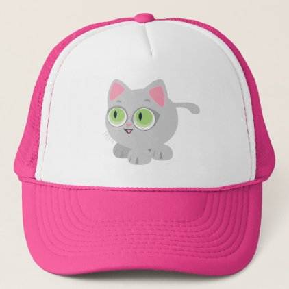 Anime Style Cute Kitten Cat Trucker Hat