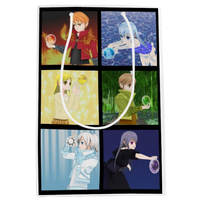 Anime Style Elements Gift Bag (Front)