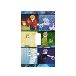 Anime Style Elements Light Switch Cover