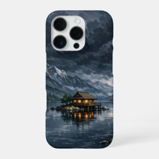 anime style lake with mountains iPhone 16 pro case