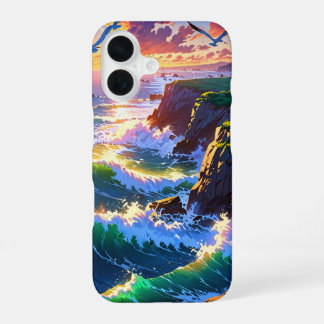 Anime Summer Seaside Sunset iPhone 16 Case