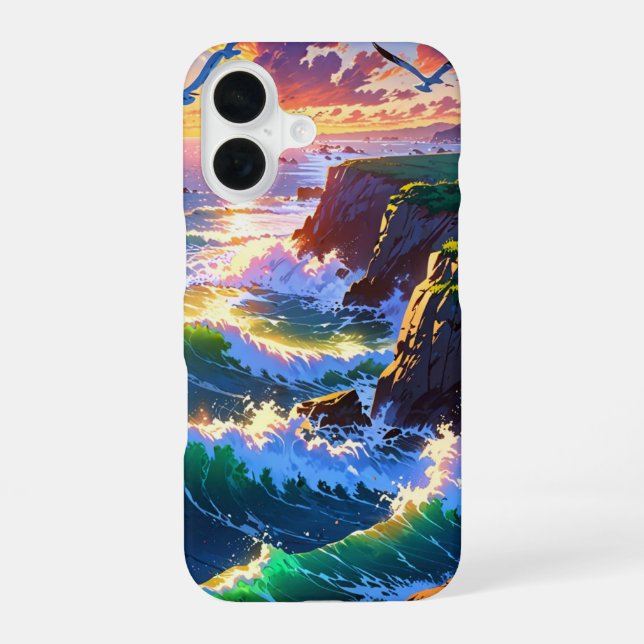 Anime Summer Seaside Sunset Iphone Case (Back)