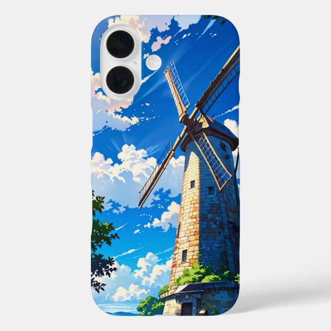 Anime Summer Windmill Countryside Case-Mate iPhone Case (Back)