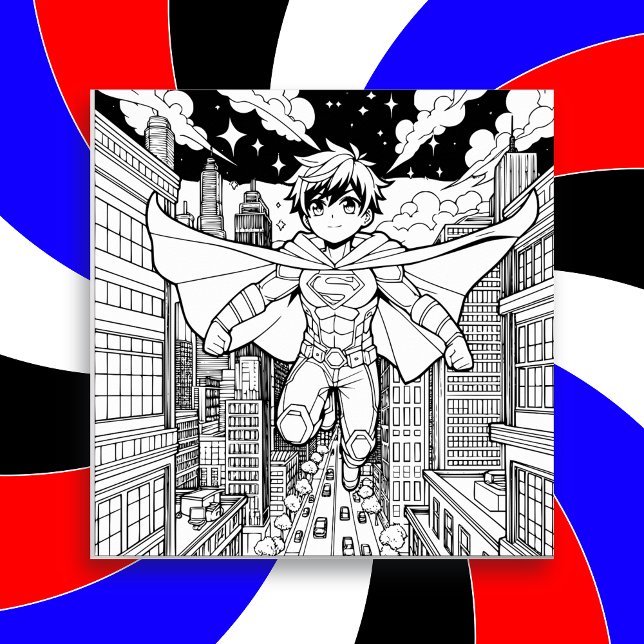Anime Superhero Boy | Kid's Coloring   Save The Date (Creator Uploaded)