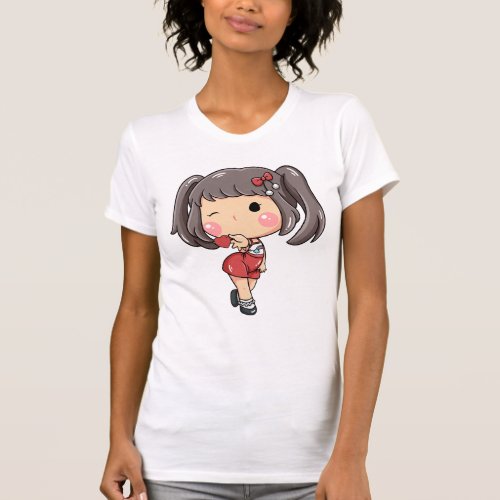 Anime T shirt Girl Kiss