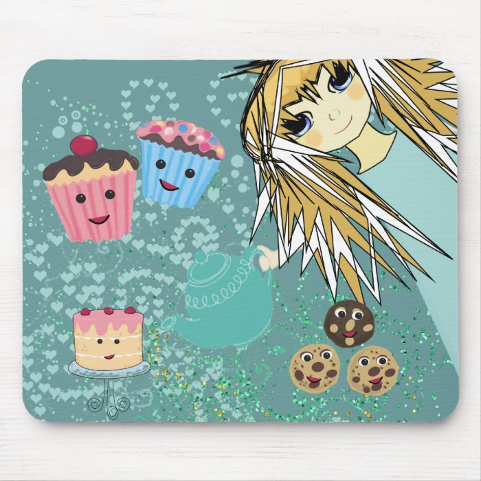 Anime Tea Party   Kawaii Mouse Mat