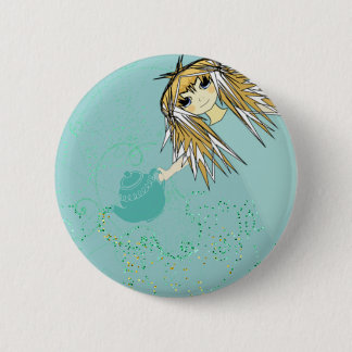 Anime Tea Party Pinback Button