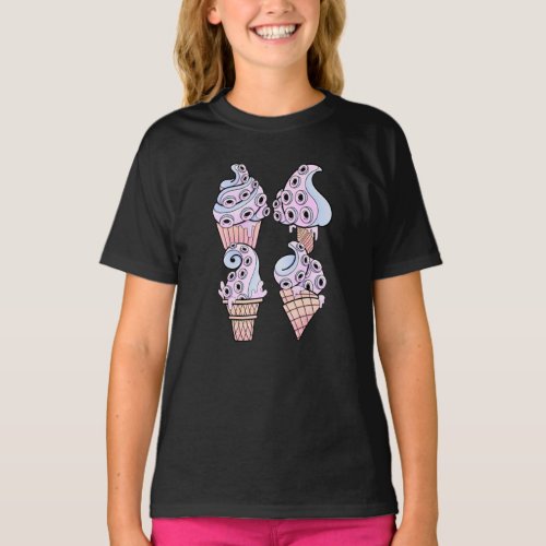 Anime Tentacle Sweets _ Pastel Goth Creepy Cute T_Shirt