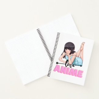 Anime-Themed Spiral Notebook
