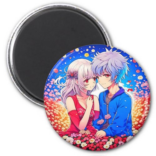 Anime Themed Valentines Day Party Magnet
