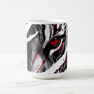 Anime Tiger Eyes Through Scratch Coffee Mug