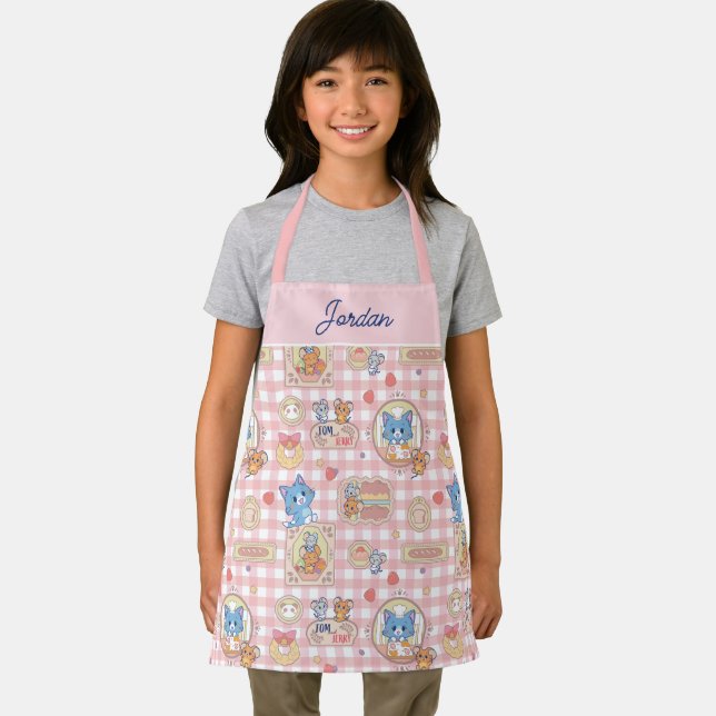 Anime Tom and Jerry Bakery Pattern Apron (Insitu)