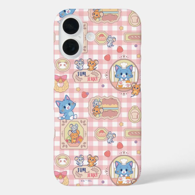 Anime Tom and Jerry Bakery Pattern Case-Mate iPhone Case (Back)