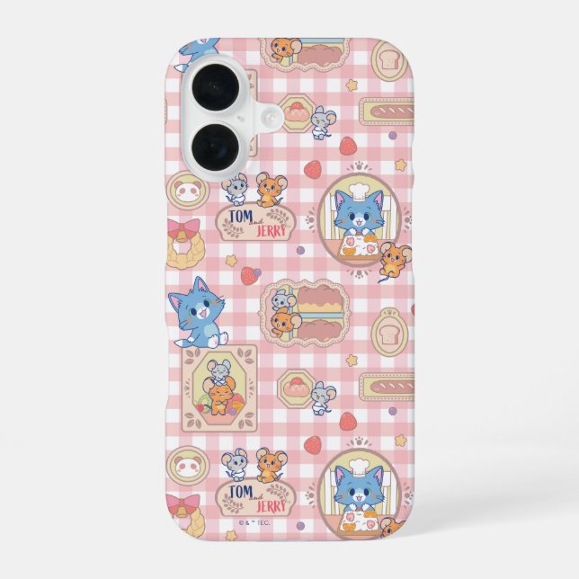 Anime Tom and Jerry Bakery Pattern Iphone Case (Back)
