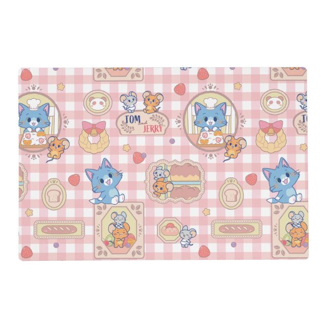 Anime Tom and Jerry Bakery Pattern Placemat (Front)