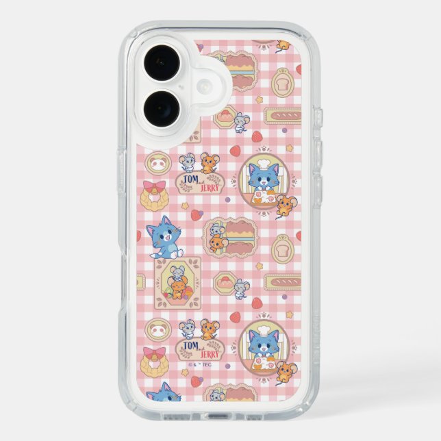 Anime Tom and Jerry Bakery Pattern Speck iPhone Case (Front)