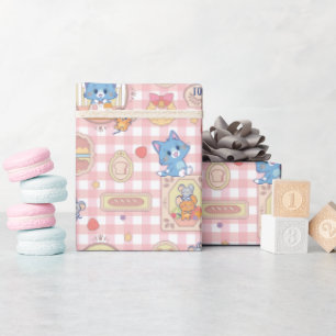 Anime Tom and Jerry Bakery Pattern Wrapping Paper