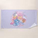 Anime Tom and Jerry Candy Party Beach Towel<br><div class="desc">This vibrant anime-style graphic showcases Tom, Jerry, and Tuffy in a whimsical "Candy Party". Tom, the blue cat, gleams with excitement as he playfully lies on a swirl of dreamy colors, his paw resting on a candy-shaped pillow. Jerry, the small brown mouse, joyfully bounces in the air, while Tuffy, the...</div>