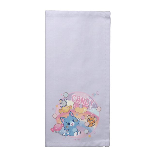 Anime Tom and Jerry Candy Party Cloth Napkin (Half Fold)