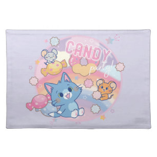 Anime Tom and Jerry Candy Party Cloth Placemat