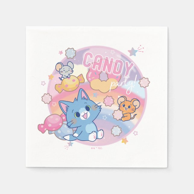 Anime Tom and Jerry Candy Party Napkins (Front)