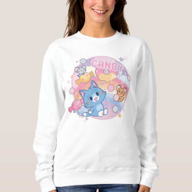 Anime Tom and Jerry Candy Party Sweatshirt (Front)