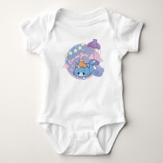 Anime Tom and Jerry Dreamy Nights Baby Bodysuit (Front)