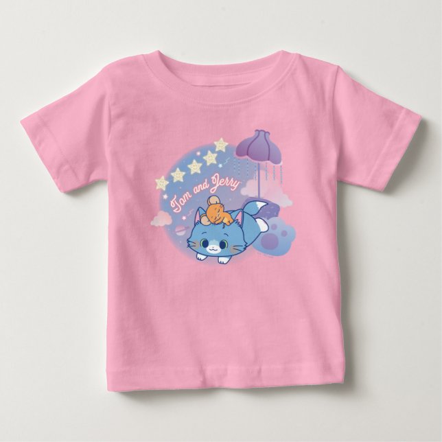 Anime Tom and Jerry Dreamy Nights Baby T-Shirt (Front)