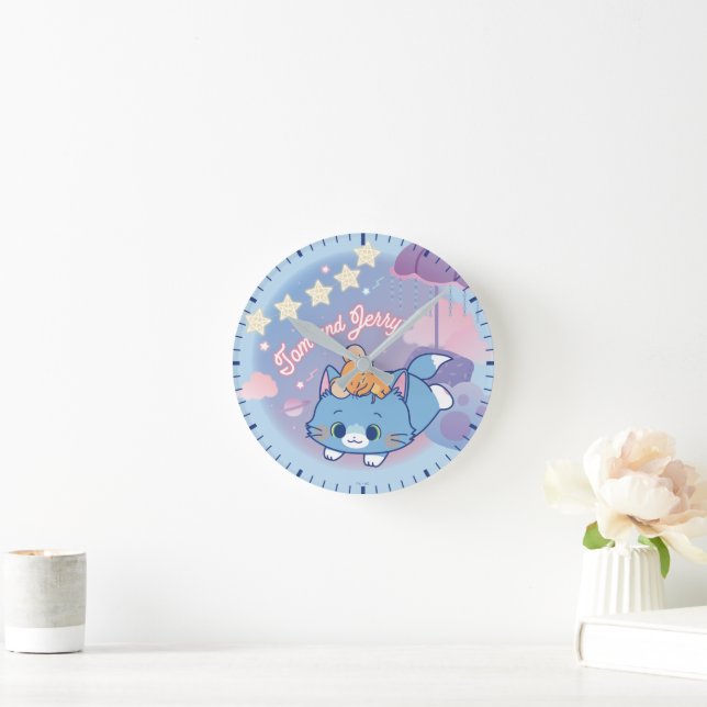 Anime Tom and Jerry Dreamy Nights Round Clock (Home)