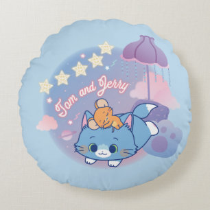Anime Tom and Jerry Dreamy Nights Round Pillow