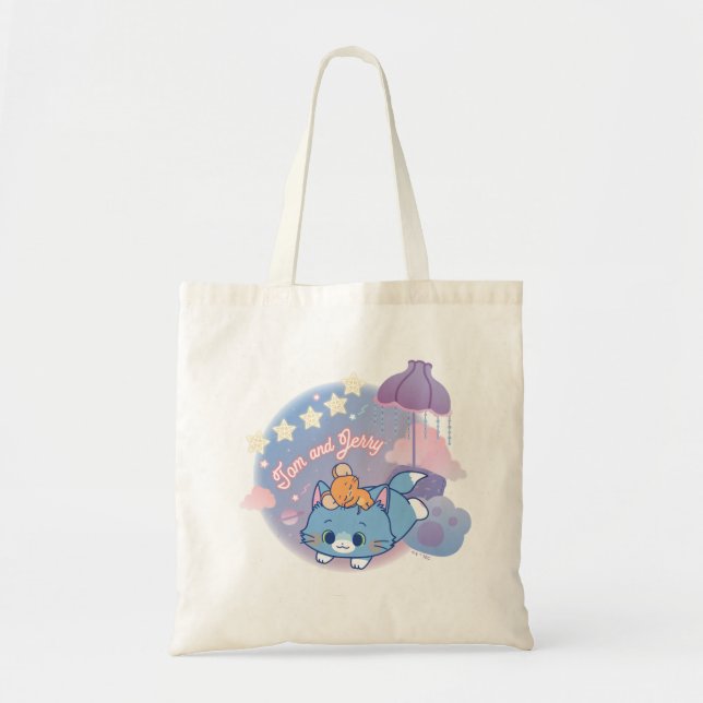 Anime Tom and Jerry Dreamy Nights Tote Bag (Front)