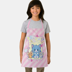 Anime Tom and Jerry Strawberry Fun Apron