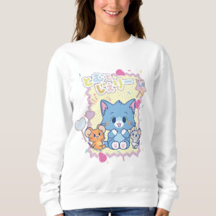 Anime Tom and Jerry Strawberry Fun Sweatshirt
