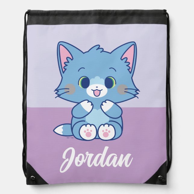 Anime Tom and Jerry - Tom Drawstring Bag (Front)