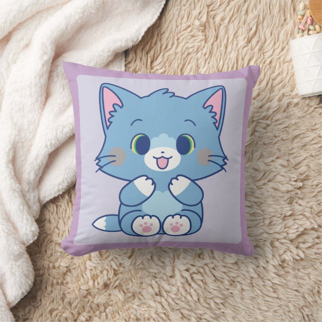 Anime Tom and Jerry - Tom Throw Pillow (Blanket)