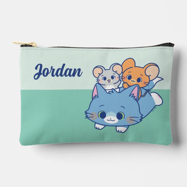 Anime Tom, Jerry, and Tuffy Accessory Pouch (Front)