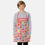 Anime Tom, Jerry, and Tuffy Apple Pattern Apron