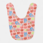 Anime Tom, Jerry, and Tuffy Apple Pattern Baby Bib