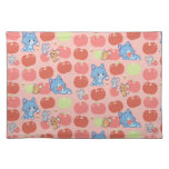 Anime Tom, Jerry, and Tuffy Apple Pattern Cloth Placemat