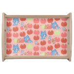 Anime Tom, Jerry, and Tuffy Apple Pattern Serving Tray